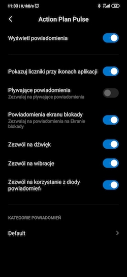 Pushes settings android pl